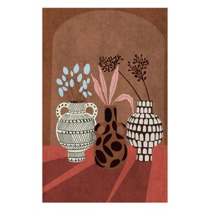 Ilustrace Flower Vase 5 By Bohonewart, Emel Tunaboylu, 26.7 × 40 cm