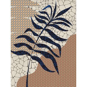 Ilustrace Palm Leaf Mosaic Design, Little Dean, 30 × 40 cm