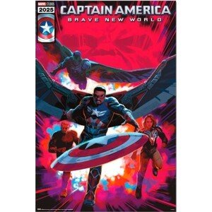 Plakát, Obraz - Captain America: Brave New World - Comic, 61 × 91.5 cm