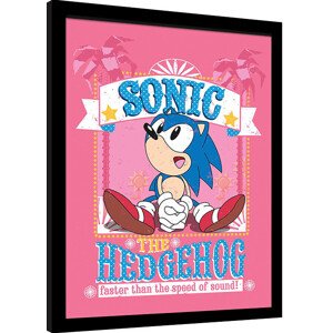 Obraz na zeď - Sonic the Hedgehog - Faster Than The Speed Of Sound, 34.3 x 44.5 cm