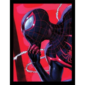 Obraz na zeď - Spider-Man - Red Background, 34.3 x 44.5 cm