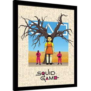 Obraz na zeď - Squid Game 2 - Red Light, Green Light, 34.3 x 44.5 cm
