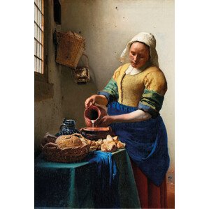 Plakát, Obraz - The Milkmaid (1658), Jan Vermeer, 61 × 91.5 cm