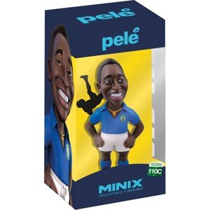 Figurka MINIX Football Icon: Pelé - Brazil 2Nd Kit, 9 x 18 x 8 cm
