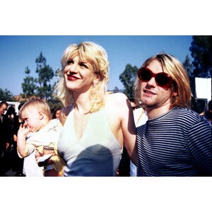 Fotografie Kurt Cobain, Courtney Love and baby, Vinnie Zuffante, 40 × 26.7 cm