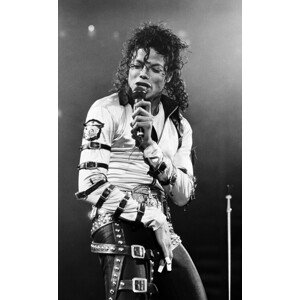 Fotografie Michael Jackson Performing At Wembley Stadium, Steve Wood/Popperfoto, 24.5 × 40 cm