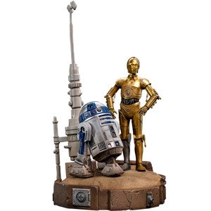 Figurka Iron Studios Star Wars - C-3PO and R2-D2 Deluxe Statue Deluxe Art Scale 1/10, 31.4 cm