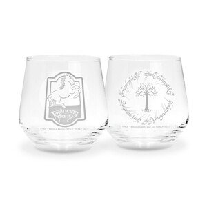 Sklenička Lord of the Rings - Prancing Pony & Gondor, (2x) 0,3 l
