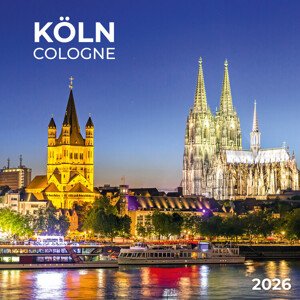 Kalendář 2026 Köln Cologne, 30 x 30 cm