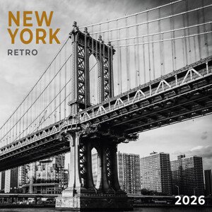 Kalendář 2026 New York Retro, 30 x 30 cm
