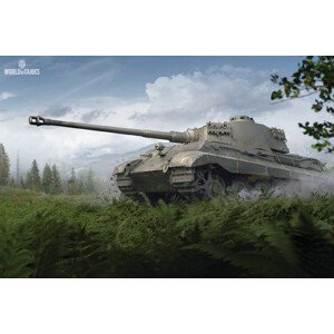 Ilustrace World of Tanks - King Tiger, 40 × 26.7 cm