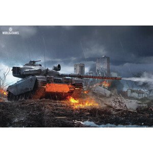 Ilustrace World of Tanks - Centurion AX, 40 × 26.7 cm