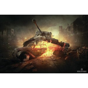 Ilustrace World of Tanks - Cromwell, 40 × 26.7 cm