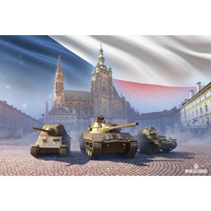 Ilustrace World of Tanks - Czechoslovakian Independence, 40 × 26.7 cm