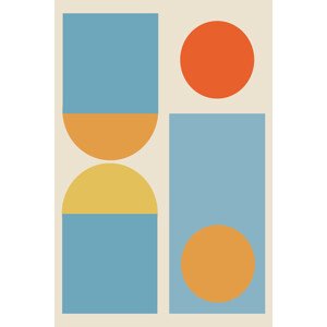 Ilustrace Bright Minimal Shapes Series #4, jay stanley, 26.7 × 40 cm