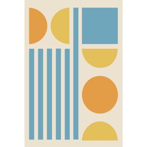Ilustrace Bright Minimal Shapes Series #3, jay stanley, 26.7 × 40 cm
