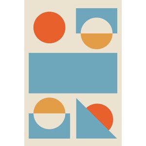 Ilustrace Bright Minimal Shapes Series #2, jay stanley, 26.7 × 40 cm