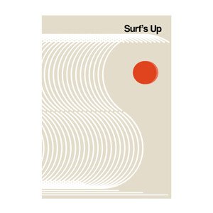 Ilustrace Surf's Up, Frances Collett, 30 × 40 cm