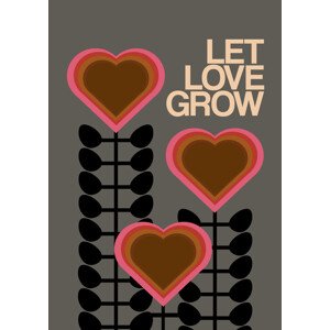 Ilustrace Let Love Grow Grey, Frances Collett, 30 × 40 cm