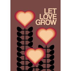Ilustrace Let Love Grow Brown, Frances Collett, 30 × 40 cm