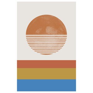 Ilustrace Striped Horizon Sun, THE MIUUS STUDIO, 26.7 × 40 cm