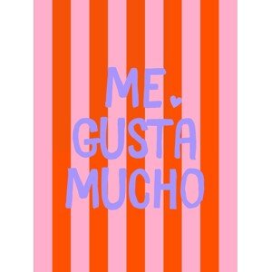 Ilustrace Me gusta mucho - stripes, Ohkimiko, 30 × 40 cm