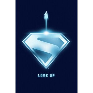 Umělecký tisk Superman 2025 - Blue S logo, 26.7 × 40 cm