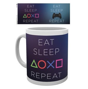 Hrnek Playstation: Eat - Sleep Repeat, 0,33 l