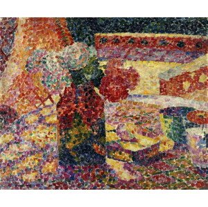 Obrazová reprodukce Still Life with Vase of Flowers, c.1907, Delaunay, Robert, 40 × 33.2 cm